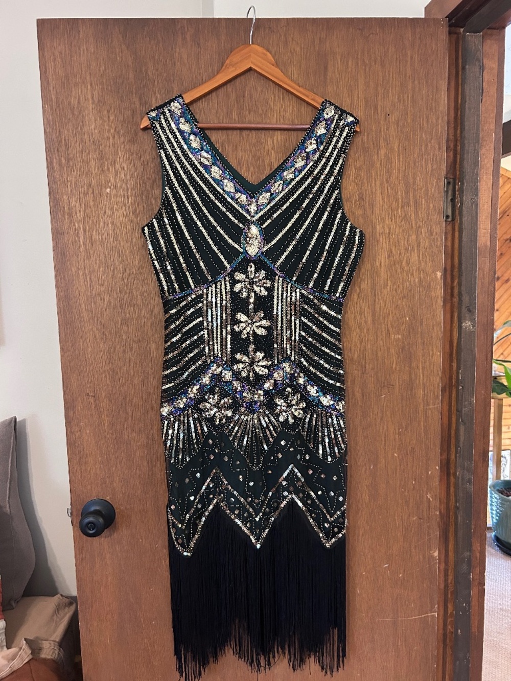 Sequin flapper style dress
